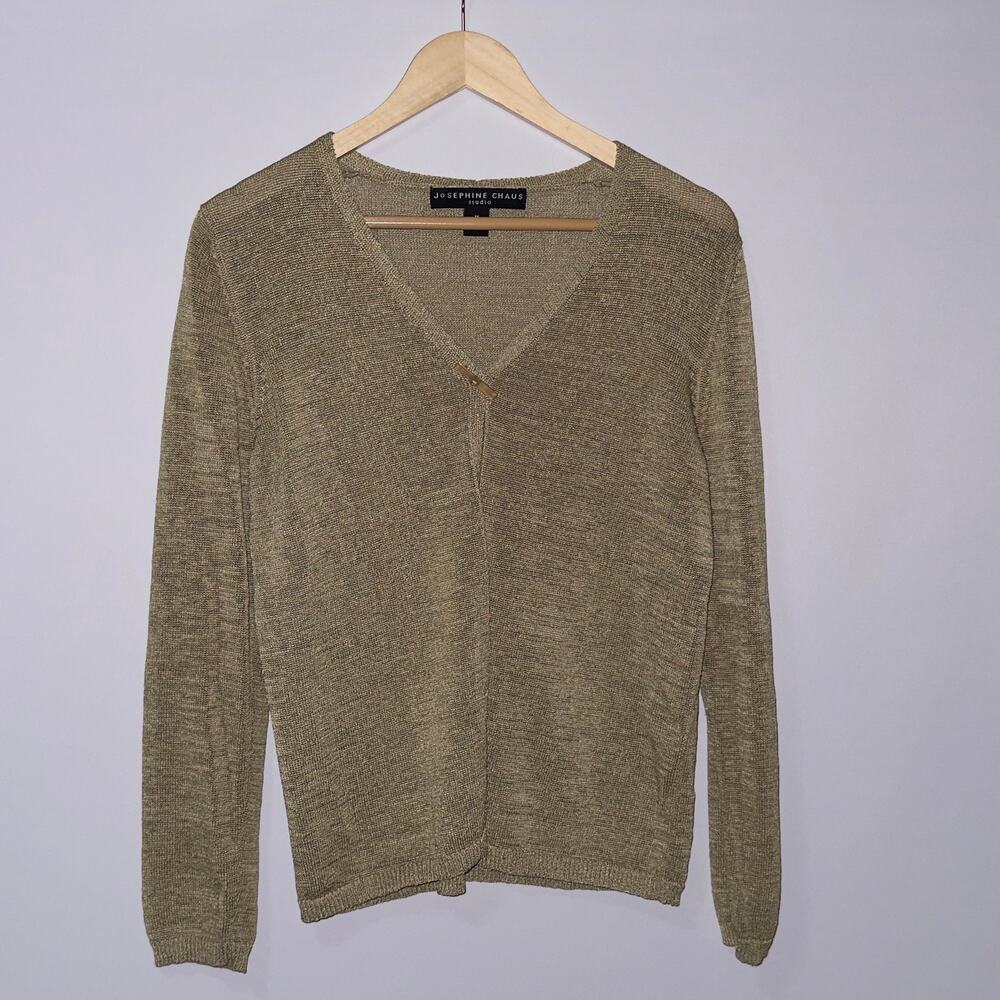 Josephine Chaus studio open front long sleeve sweater women’s size medium